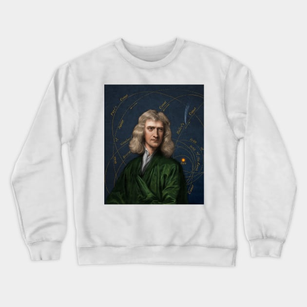 Isaac Newton and orbital motion (C021/9466) Crewneck Sweatshirt by SciencePhoto